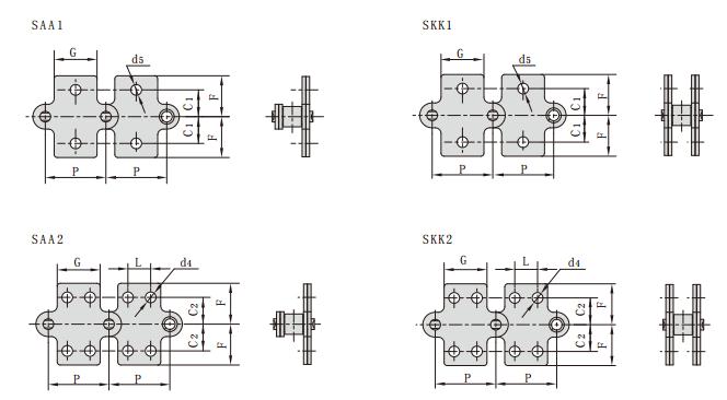 C2080H_<font color='red'>C216A</font>HL_雙節(jié)距輸送鏈